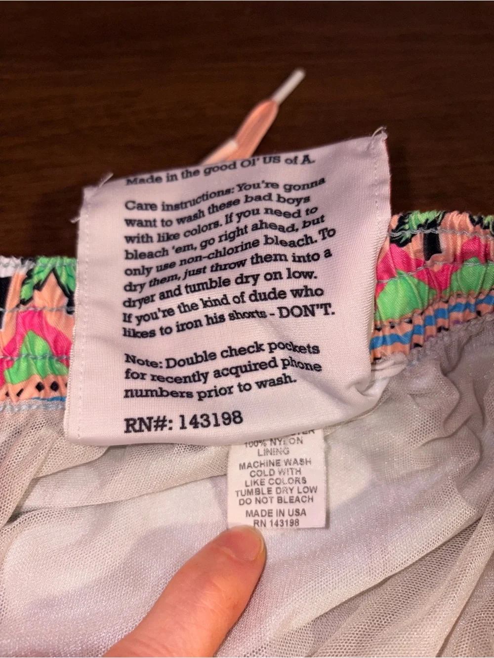 Chubbies Men M Coconut Grove Parrot Palm Aztec Retro Pastel Swim Trunks